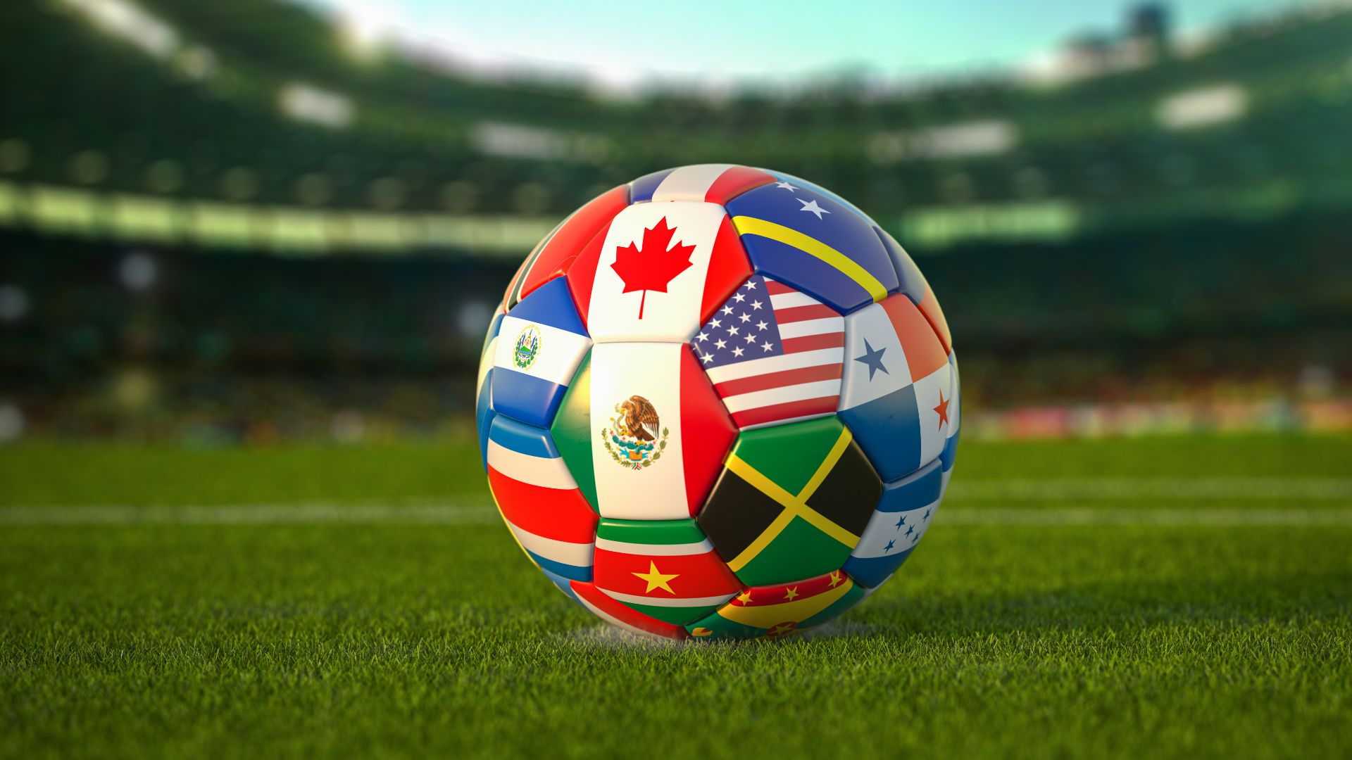 soccer ball with country flags